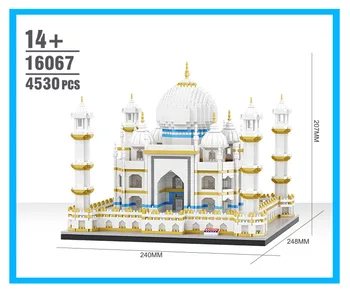 Nye Balody Arkitektur blok sæt Landmærker Taj Mahal Palace Model byggesten Børn Pædagogisk Legetøj Mursten Børn Gaver