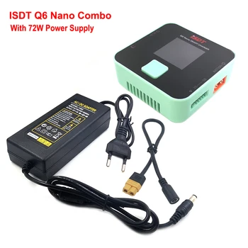 72W Magt Suppli Med ISDT Q6 Nano 200W 8A 2-6S Lipo Batteri Balance Oplader Til Lilon LiPo LiHV NiMH Pb Batteri
