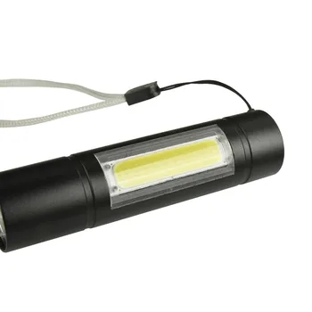 XANES Bærbare 1518 COB 2Lights 1000Lumens 3Modes USB-Genopladelige Lysstyrke Mini Udendørs Jagt EDC LED Lommelygte Vandtæt