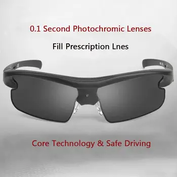 AI Smarte Solbriller Man Polariseret Sports solbriller Kørsel Brillerne intelligent Fotokromisk Briller med Recept Linser
