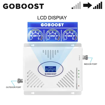 GOBOOST CDMA 850 PCS 1900 AWS 1700 MHz Tri-Band Signal Booster 2g 3g 4g Trådløse Forstærker Bånd 5 Bånd 4 Bånd 2 Repeater