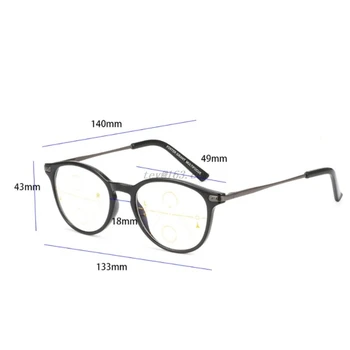 Anti Blå Lys Læsning Briller til Mænd, Kvinder Progressiv Multifokal Nær Langt Syn, Briller Langsynethed Briller +1,0 til +3.0