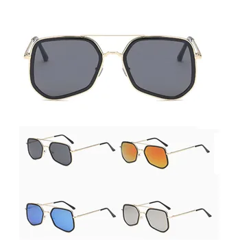 Kvindelige Briller Polariserede solbriller Metal Stil Blænde Farve Briller Klassiske Retro Solbriller Oculos De Sol Feminino UV400