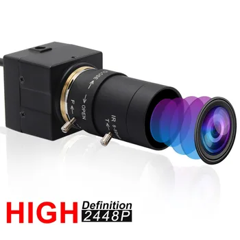 ELP 8 megapixel Sony IMX179 CCTV USB-box-kamera med 5-50 mm varifocal linse Rolling shutter video kamera