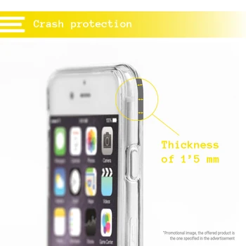 FunnyTech®Silikone Case til Iphone 5 / 5S / SE kranier transparente farver