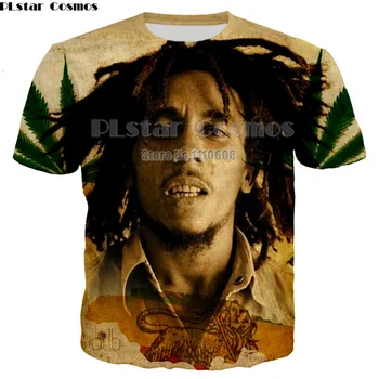 Nyeste sommer Mode nye Hip hop T-shirts Reggae ophavsmand Bob Marley 3d-print Mænd Kvinder casual O-Neck t-shirt top 7XL