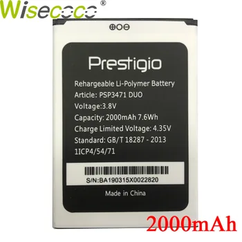 Wisecoco PSP3471 DUO Batteri Til Prestigio Wize Q3 DUO PSP3471 Telefonens Batteri Udskiftning Hurtig levering+Tracking Nummer