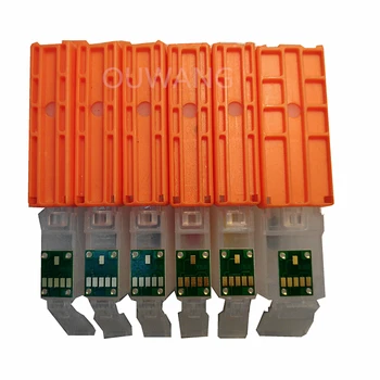 6 farve BGB-570 CLI-570 570 genopfyldelige blækpatroner med permanent chip til canon PIXMA MG7750 MG7751 MG7752 TS8050 printer