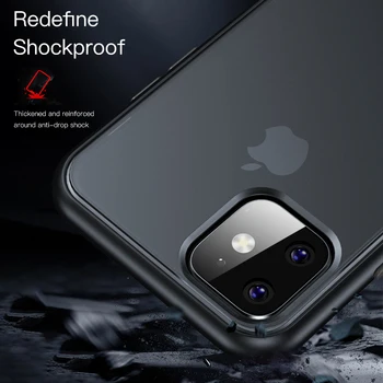 Stødsikkert Klar Silikone Phone Case For iPhone-11 Pro Max antal Case Til iPhone XR XS X 7 8 6 6S Plus Blød Gennemsigtig TPU Back Cover