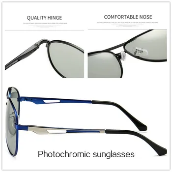 Pilot Kørsel Briller af Høj Kvalitet Fotokromisk Solbriller til Mænd Brand Designer Metal Mandlige Fiskeri Sol Briller Dropshipping