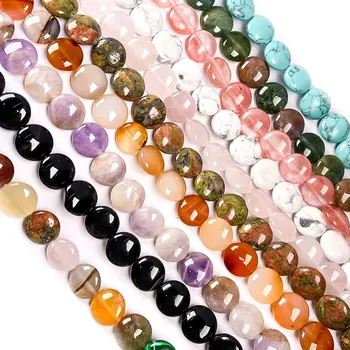 Natursten Runde form Løse Perler Crystal Halvfabrikata Streng Perler til Smykker at Gøre DIY Armbånd Halskæde Tilbehør