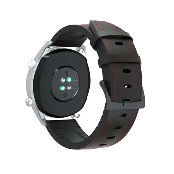 Læder+Silikone Rem For Huawei Se GT2 42 46mm smartwatch Erstatte band for Ticwatch 2 E/ÆRE Magiske Ur Herre Rem