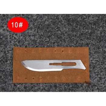 100pcs/masse Blade 10# Kirurgi Skalpel Åbning Reparation Værktøjer Kniv til Engangsbrug Sterile/Mobiltelefon/Skønhed/DIY