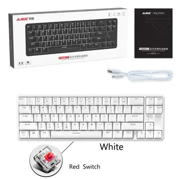Fast Bluetooth 68 Nøgler med Anti-ghosting Design Mekanisk Tastatur til Ajazz K680t Forskellige Baggrundslys Tilstande Type C 1000mAh
