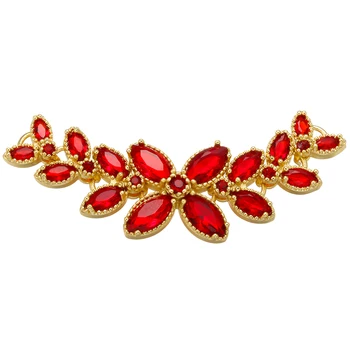 ZHUKOU 15x50mm Justerbar røde blade med charms stik til kvinder, armbånd smykker tilbehør gør resultater model: VS407