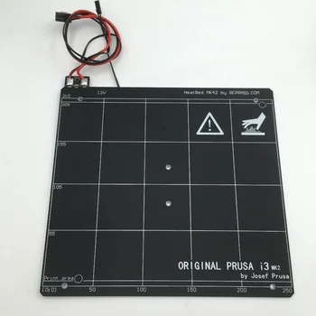 Original Prusa i3 mk2/mk2s 3d-printer PCB opvarmet seng klonet, 3mm tykkelse, PEI bygning tape