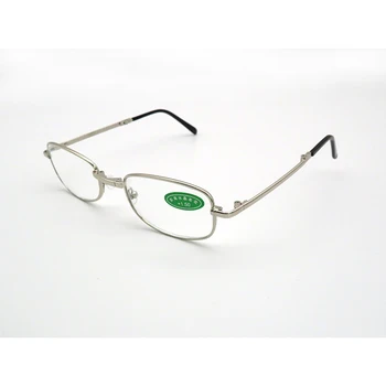 Mænd Kvinder Folde Læsning Briller Med Glas Klud Unisex Stel Af Metal High Definition-Optik Presbyopic Sammenklappelig Briller