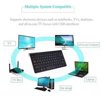 2020 Hot Salg 2,4 G Slanke Tastatur, Mus Combo Sæt Multimedia Wireless Til Bærbare Laptop, Desktop-PC-TV kontorartikler