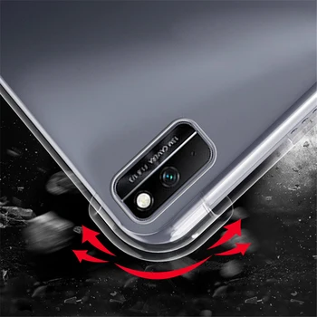 Stødsikkert silikone tilfældet for Huawei Honor V6 10.4 KRJ-W09 KRJ-AN00 gennemsigtig gummi fleksibel kofanger