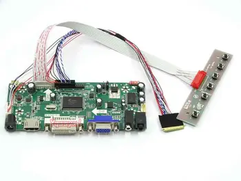 Yqwsyxl Control Board Monitor Kit for LTN156AT24 LTN156AT24-T01 HDMI+DVI+VGA-LCD-LED-skærm-Controller Board-Driver
