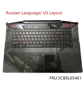 Russisk Nye Originale For Lenovo ideapad Y700-17 Y700-17ISK Håndfladestøtten store bogstaver Tastatur Bezel Dække Baggrundsbelyst 5CB0L65461
