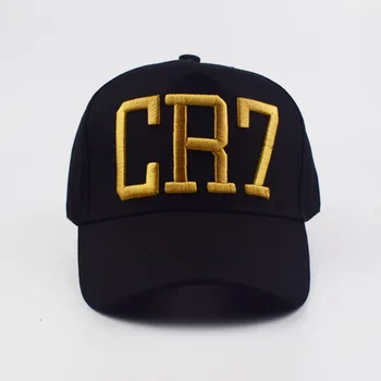 Fashion Style Cristiano Ronaldo CR7 3D-broderi Baseball Caps og Hiphop-Kasketter bomuld justerbar Snapback Hatte Høj Kvalitet