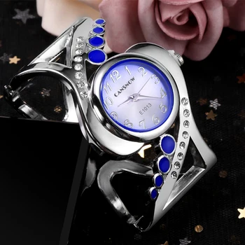Særlige Mode Kvindelige ure Kvinder Armbånd Ur Quartz Krystal Luksus reloj Rhinestone eleagnt mujer saati feminino relogio