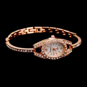 Nye reloj mujer hot salg rose guld armbånd ur kvinder luksus armbåndsure diamant kvarts ur factory outlets montre femme