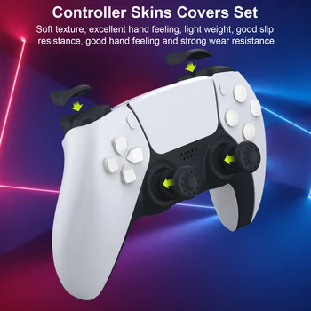 PS5 Tommelfinger Greb Cap, Non-slip Rocker Kasket Knappen Cap Letvægts Soft Protector Dække for at Håndtere silikone for PS5 spil