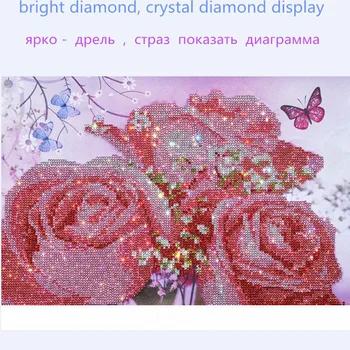 2017 nyt Håndarbejde DIY 5D runde Diamant maleri,Diamant broderi, cross stitch Mønster Rhinestone krystal mosaik maleri