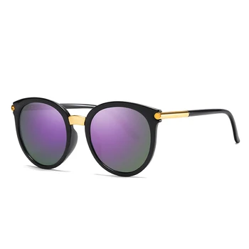 2019 Nye Solbriller Kvinder Kørsel Spejle årgang For Kvinder Reflekterende flade linse solbriller Kvindelige oculos UV400