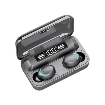 Trådløse Bluetooth Hovedtelefoner Headset 5.0 TWS Mini Øretelefoner Fingeraftryk Touch Bluetooth Hovedtelefoner Vandtæt Sport Headset