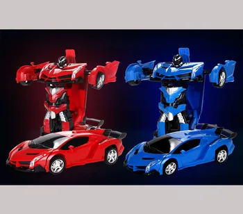 RC Bil, der Kører sportsvogne kørsel Transformation Robotter Køretøj Model Robotter Legetøj Cool Deformation Bil Kids Legetøj Gaver Til Drenge