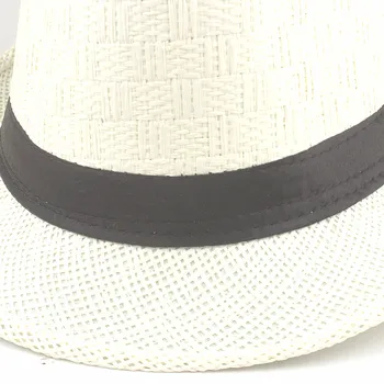 Xthree Ny Solid Trendy Unisex Side Panama Hat, Fedora Trilby Gangster Hætte Til Kvinder, Sommer, Strand, Sol Hat Mænd Mode Hatte