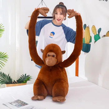 Lækkert Vedhæng Legetøj Blød Plys Simulering Gorilla, Orangutang Udstoppet Dukke, Baby Legetøj Kids Børn Fødselsdagsgave Hjem Shop Indretning