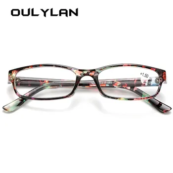 Oulylan Anti Blå Lys Læsning Briller Kvinder Mænd Blomsterprint Presbyopic Briller Mandlige Klare Optiske Briller Diopter +1.0 3.0