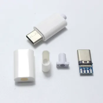 10set OTG USB-3.1-Svejsning Mandlige jack Stik, USB 3.1 Type C-Stik med PCB Board Stik 4-i-1 DIY-Adapter