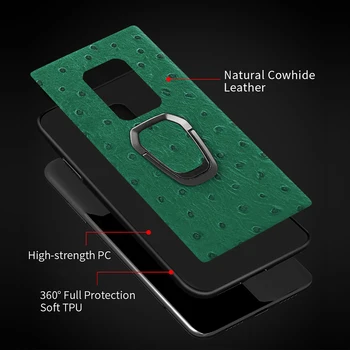Ægte Struds Grain Læder Tilfældet For Xiaomi Redmi Note 9 Pro 9S Note 8 Pro 8T 7 For Mi 11 Note 10 Lite 10T 10 9 9T Pro poco X3