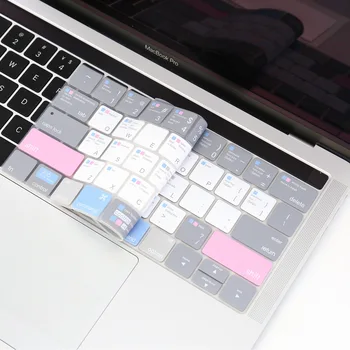 Ultra Tyndt Silicone MAC OS Genvej Keyboard Cover for Nye MacBook Pro 13/15