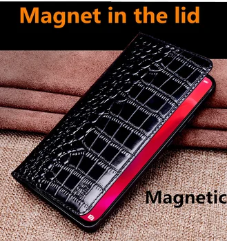 Ægte læder magnetic mobiltelefon taske til Xiaomi Redmi Note 9 Pro Max/Redmi Note 9 Pro telefonen sag stående coque tilfælde capa