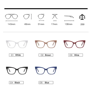 Kvinde Acetat Optiske Briller Mode Frame Briller til Kvinder Recept Briller Briller Ramme Stilfulde Høj Kvalitet