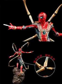23CM Marvel Avengers Spiderman, Iron Spider PVC-Action Figur Model Superhelt Legetøj Dukke
