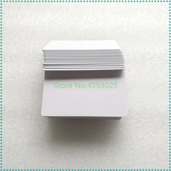 86 x 54 x 0,8 MM Glossy Inkjet Printable PVC-ID-Kort til Epson T50 R290 R230 L800 Til Canon IP4810 Printeren Hvid Blank PVC-Kort