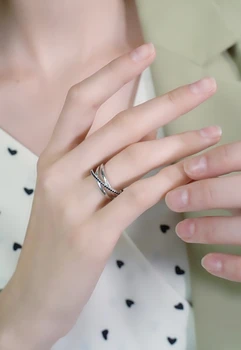 LEKANI 925 Sterling Sølv Fine Smykker Engagement Sort Spinel Ringe til Kvinder Mode Romantisk Jubilæum Gave Til Venner