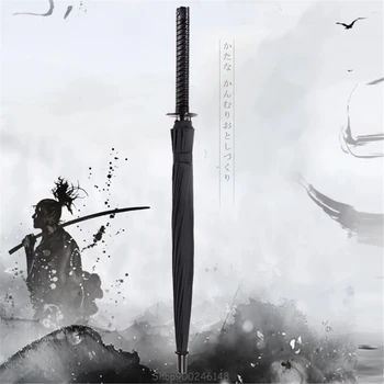 Nye Samurai Sværd Håndtag Paraply Ninja Japansk Katana Lang Paraply Jy24 20 Dropship