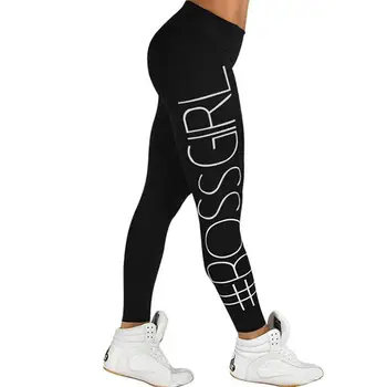 Trykt CHEF GIRL Kvinder Yoga Leggings Sport Fitness Bukser Åndbar Fitness Tøj Træning Leggings Sport Bukser Jogging Femme