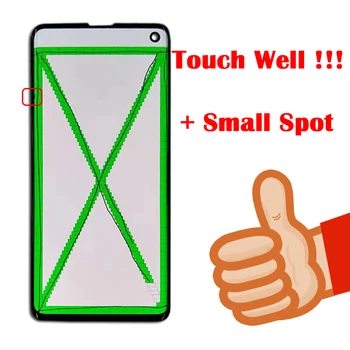 1440*3040 Amoled LCD-skærm Med Ramme Til SAMSUNG Galaxy S10 G9730 Vise S10+ Plus G9750 Touch Screen Digitizer Assembly+Lille Plet