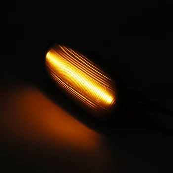 2X LED Amber Dynamisk Strømmende blinklys sidemarkeringslys Lys For Peugeot 207 308 3008 5008 Citroen C3 4 5 RCZ DS3 DS4