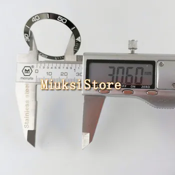 Se dele 38mm keramiske bezel hvid digital skala for mænd / damer ure mekaniske ur fuld guld bezel