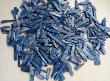 50g Naturlige kyanite Crystal Makadam lang strimmel Oprindelige Gemstone pendul fisk tank pot dekoration landskabspleje blå prøven